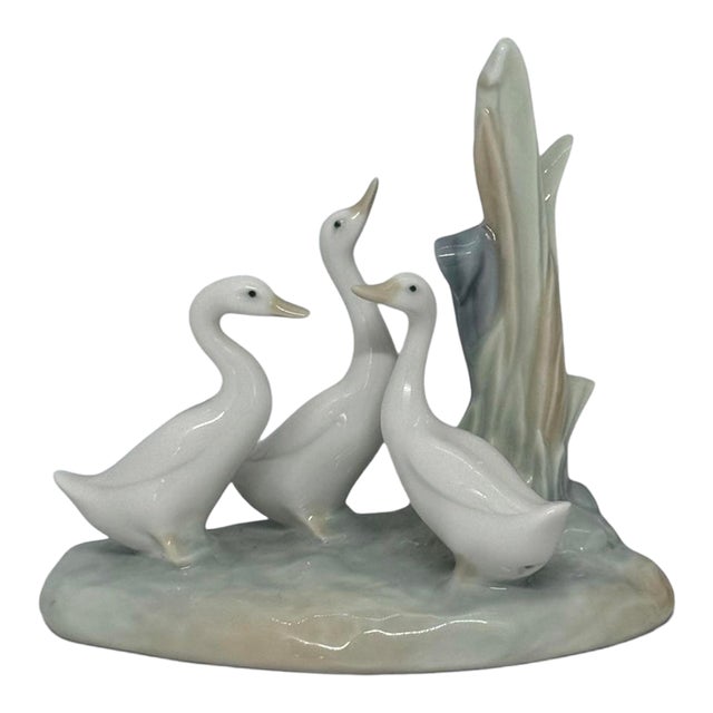 Nao by Lladró “Group of Ducks” Porcelain Figurine, Juan Huerta, 1992 For Sale