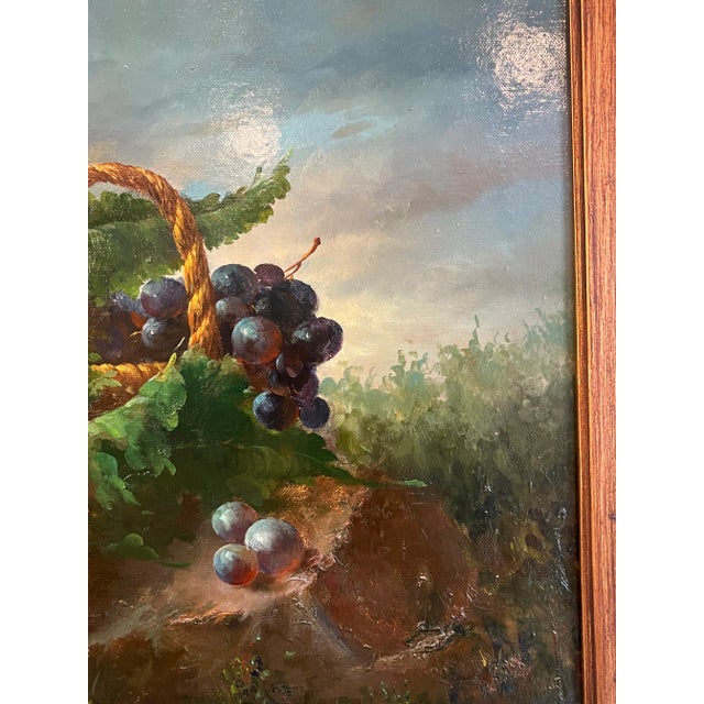 1910s 1910s Great Still Life Floral Oil on Canvas Painting, Framed For Sale - Image 5 of 8