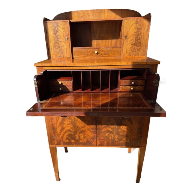 Antique Secretary Desk, Bar For Sale