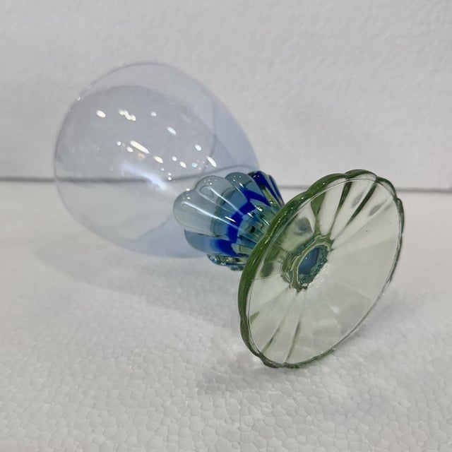 Postmodern Bahia Glass Set in Blown Glass by Bormioli Rocco, Italy, 1980s, Set of 8 For Sale - Image 18 of 18