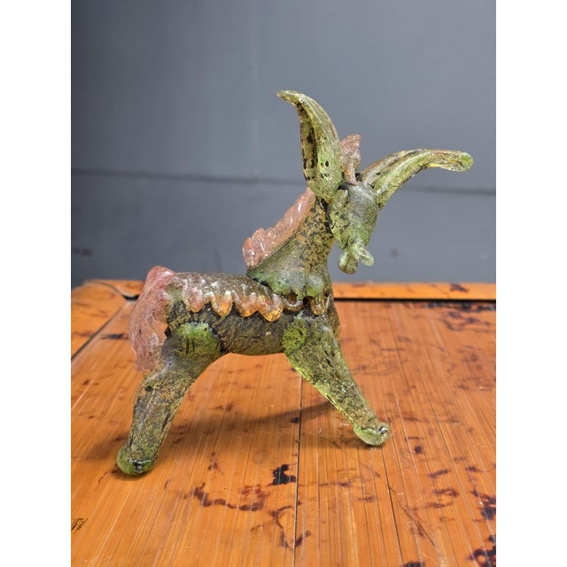 Pulegoso Murano Glass Sculpture of Donkey, 1930 For Sale - Image 8 of 8