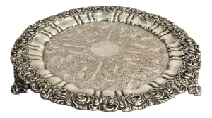 Antique Edwardian Silver Plated Tray, 1900