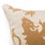 Embroidered Griffon Lion Decorative Pillow – Oatmeal & Khaki Velvet Back For Sale In New York - Image 6 of 10