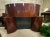 Brown 1940s Art Deco Mahogany Fireplace Mantel For Sale - Image 8 of 11