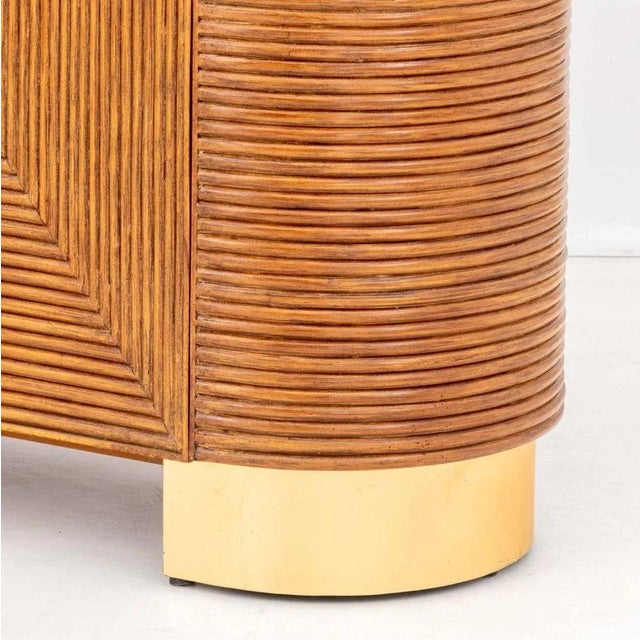 Brett Beldock for Cb2 "Avalon" Rattan Bar Cabinet For Sale In New York - Image 6 of 8