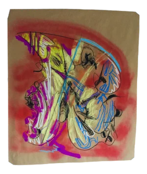 Celestial Butterfly Original Pastel on Paper by Erik Sulander 24x27