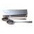 Georgian Style Pierced Serving Spoon and Georgian Style Solid Serving Spoon Georgian Style Silver Plated - A Pair For Sale