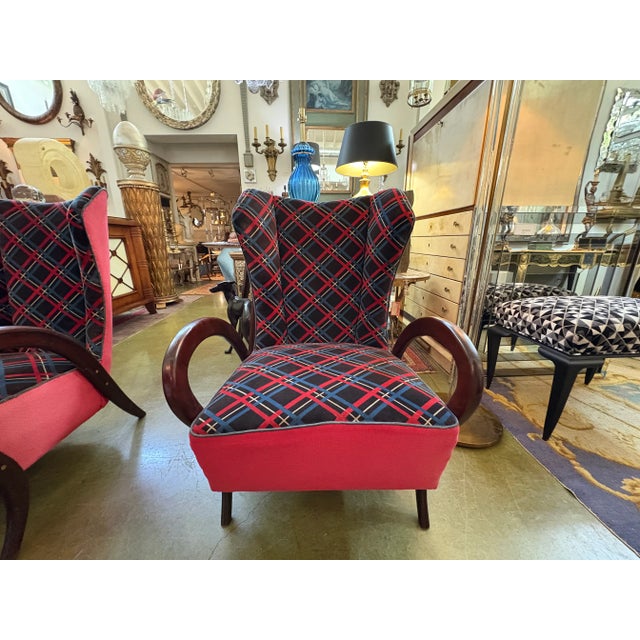 1950s Pair of Italian Modern Lounge Chairs by Paolo Buffa For Sale - Image 5 of 9