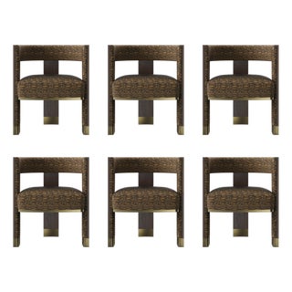 Brooklyn Dining Chairs by Porus Studio, Set of 6 For Sale