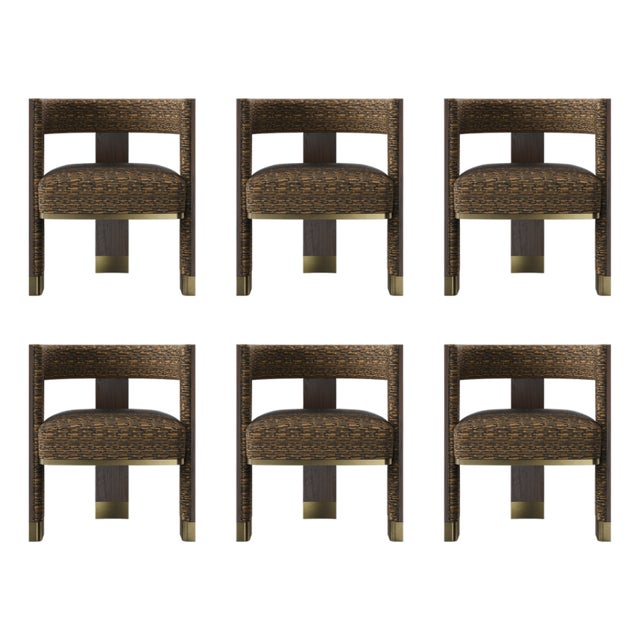 Brooklyn Dining Chairs by Porus Studio, Set of 6 For Sale