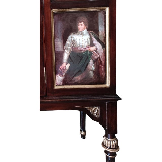 1930s British Mahogany Showcase Cabinet C.1930's For Sale - Image 5 of 8