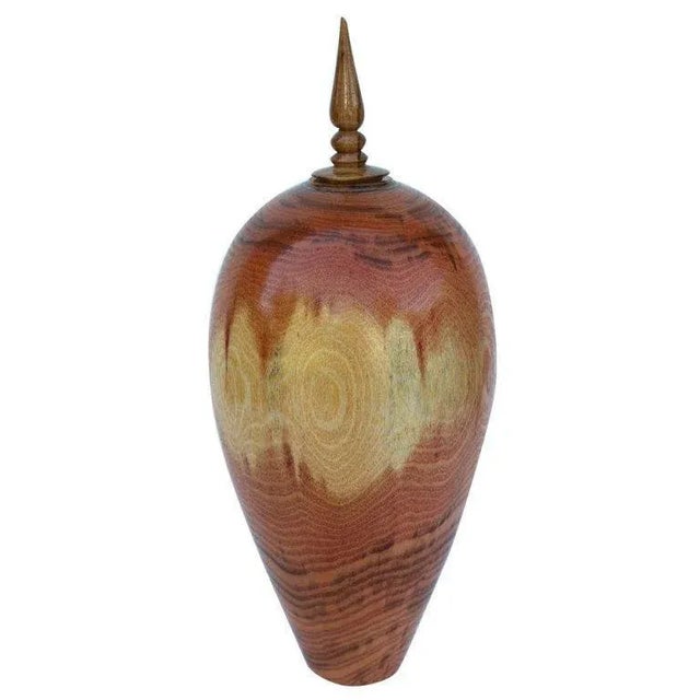 Wood Hand-Turned Honey Locust Vase John Mascoll For Sale - Image 7 of 7