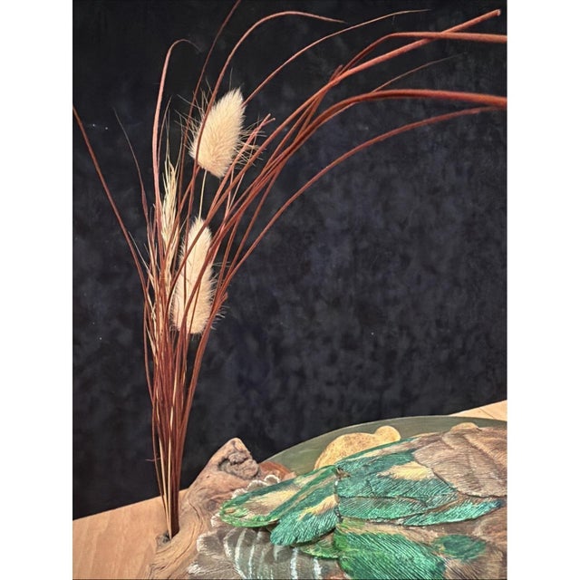 Folk Art Vintage Hand-Carved Wood Duck Family Sculpture Folk Art – Handcrafted For Sale - Image 3 of 13