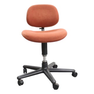Vintage Herman Miller Orange Office Chair Secretary Chair For Sale