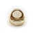1940s Vintage White Chalcedony Eagle Intaglio 14k Gold Signet Ring, Size 8.5 For Sale - Image 5 of 10