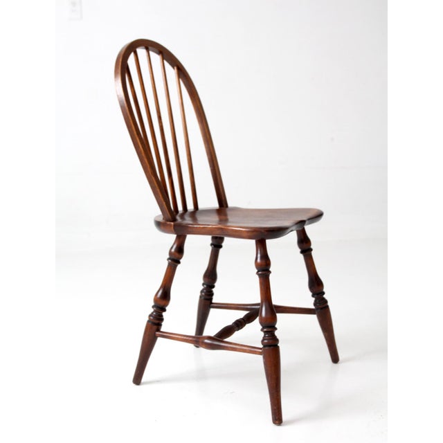 Mid-Century Windsor Style Spindle Back Chair For Sale - Image 9 of 12