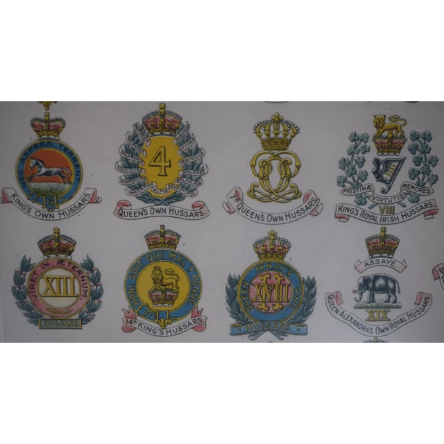 Badges of the Calvary Regiments of the British Army Drawn for the "Boys Own Paper" by F. Stansell C1920 Print For Sale - Image 4 of 5