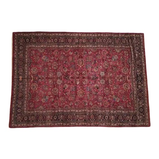 1950s Vintage Signed N.East Persian Khorassan Rug For Sale