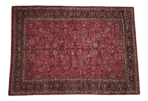1950s Vintage Signed N.East Persian Khorassan Rug