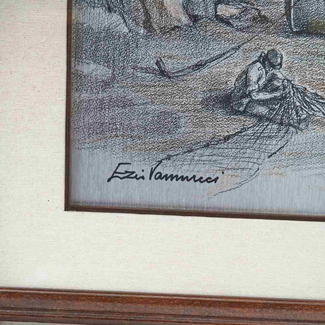 Lithograph on Plate by Ezio Vannucci