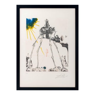 Salvador Dali "Space Elephant" Etching, 1971 For Sale