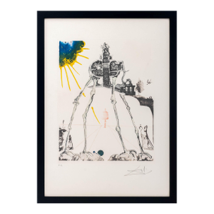 Salvador Dali "Space Elephant" Etching, 1971