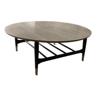 1950s Mid-Century Modern Walnut Coffee Table For Sale