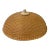 Asian Handmade Rustic Brown Rattan Round Accent Cover For Sale
