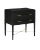Currey & Company Verona Black Nightstand For Sale