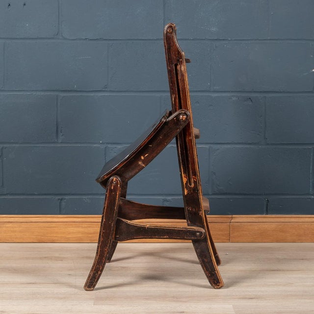 Brown 20th Century Metamorphic Oak Library Chair, England, 1900s For Sale - Image 8 of 18