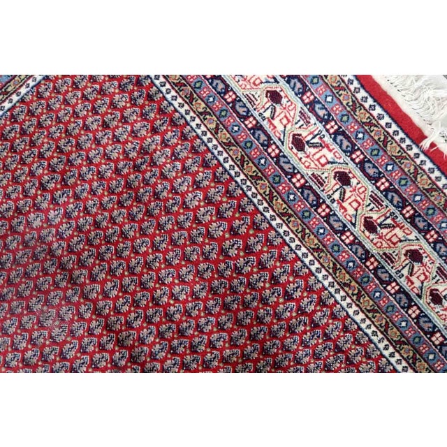 1970s 1970s Handmade Vintage Indian Seraband Rug 6.6' X 8.2' For Sale - Image 5 of 13