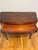 Traditional Mid 20th Century Mahogany Flip-Top Demi-Lune Game Table Console — Elegant Convertible Hall Table For Sale - Image 3 of 7