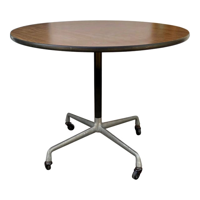 Petite Round Conference Table With Casters by Herman Miller For Sale