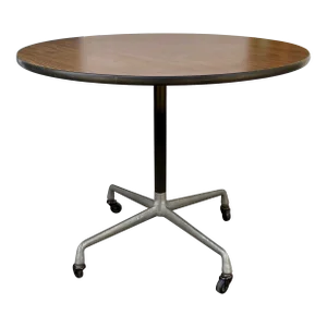 Petite Round Conference Table With Casters by Herman Miller