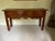 Antique Farmhouse Console Table Handcrafted Rustic Credenza Vintage Country For Sale - Image 17 of 17