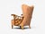 Swedish Modern, Lounge Chairs, Braided Wood, Fabric, Sweden, 1930s For Sale - Image 9 of 12