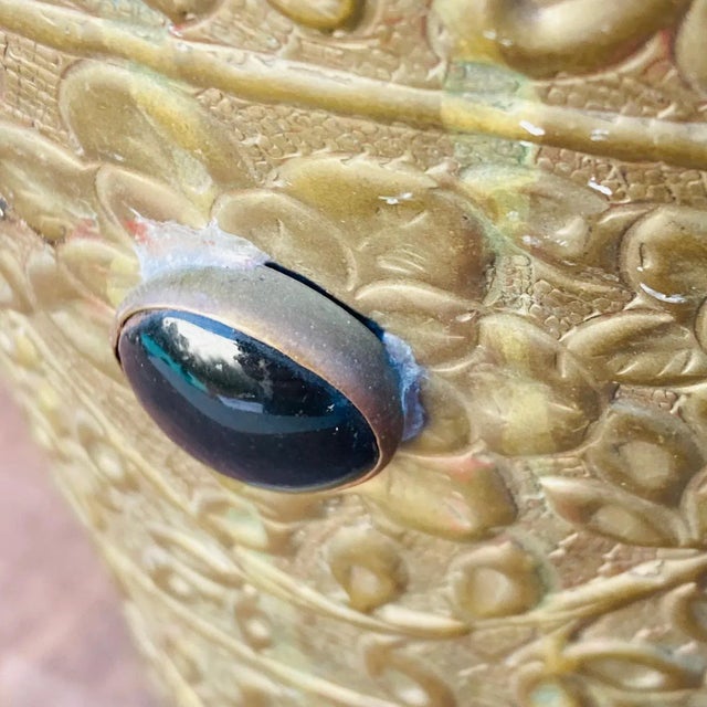 Early 20th Century Middle Eastern Brass Vessel With Inlaid Stones For Sale - Image 10 of 12