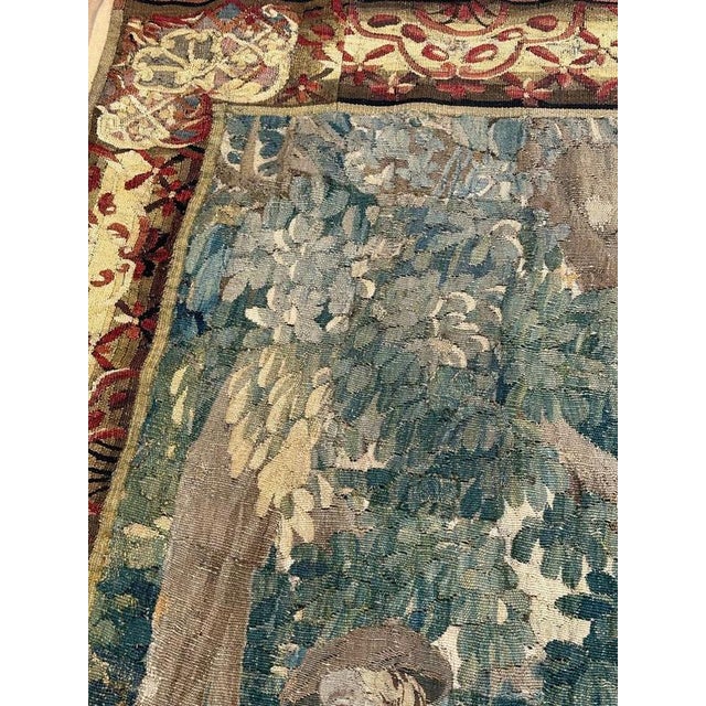 18th Century Aubusson Rest in the Forest Tapestry For Sale - Image 6 of 18