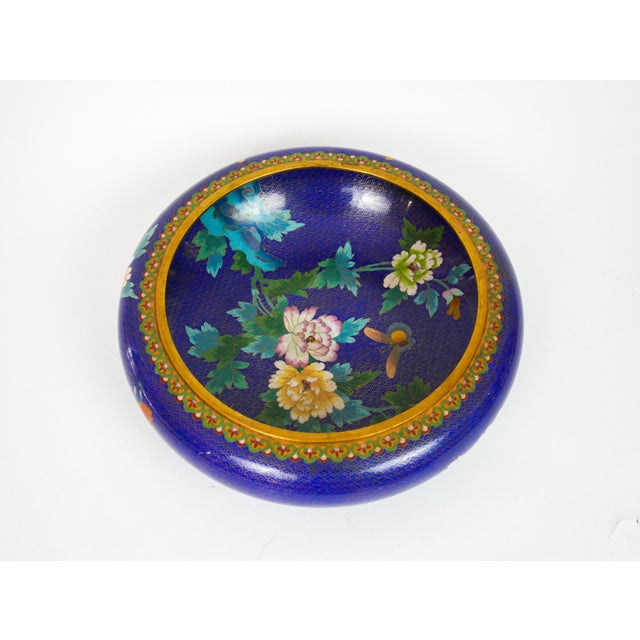 Large Early 20th Century Cloisonne Bowl With Stand For Sale - Image 12 of 12