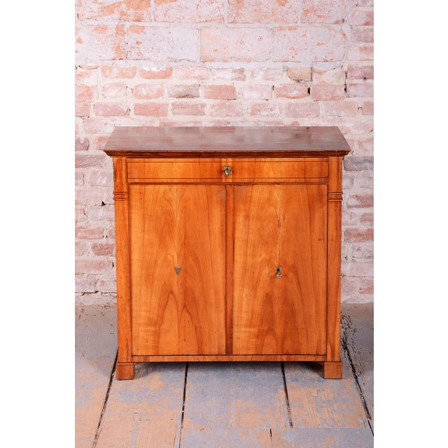 Biedermeier Side Cabinet in Cherry Wood, Czech, 1830s For Sale - Image 4 of 16