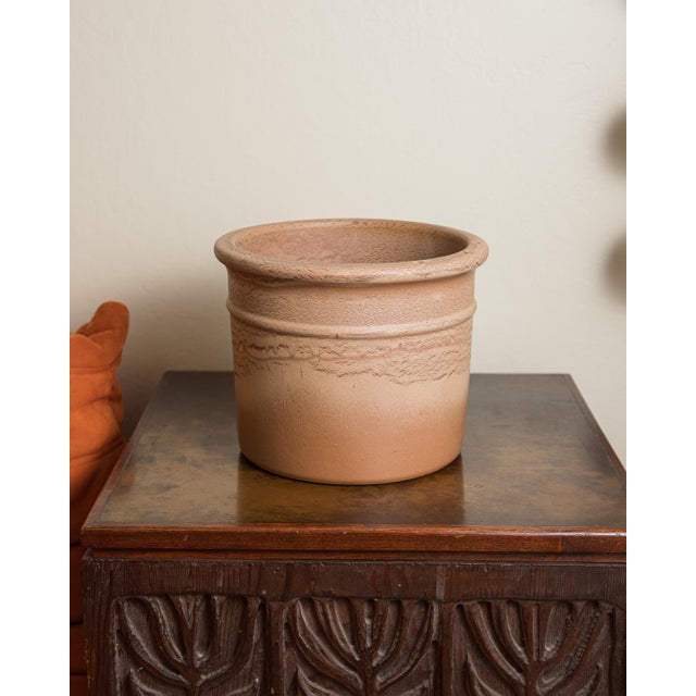 Vintage Gainey Ceramics Azalea planter, model AZ-10, handcrafted in California. The substantial cylindrical form features...