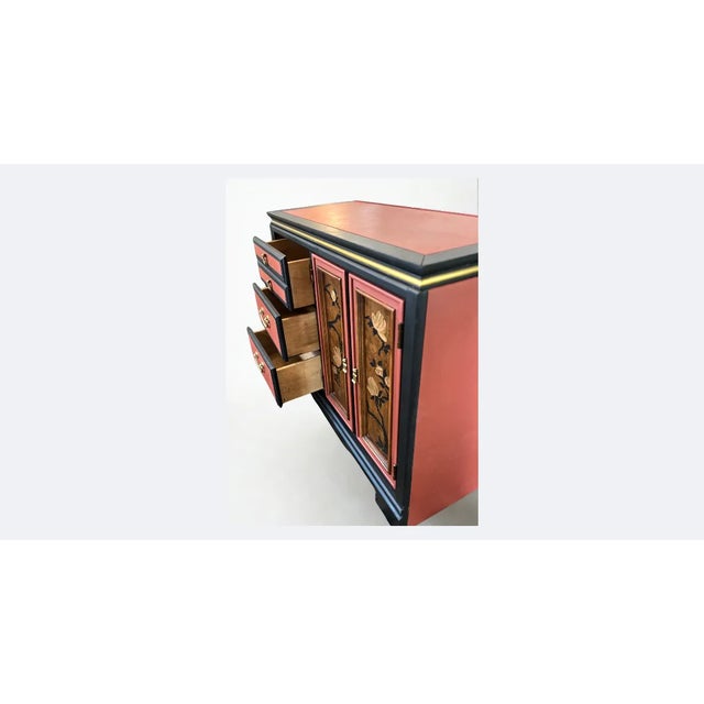 Wood Basset Chinoiserie Sideboard / Credenza For Sale - Image 7 of 9