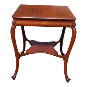 Vintage Mahogany Center Table Parlor Occasional Accent Table
