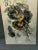 Wood 1899 Signed Floral Watercolor of a Flower Bouquet of Impatiens & Violets in the Original Frame For Sale - Image 7 of 10