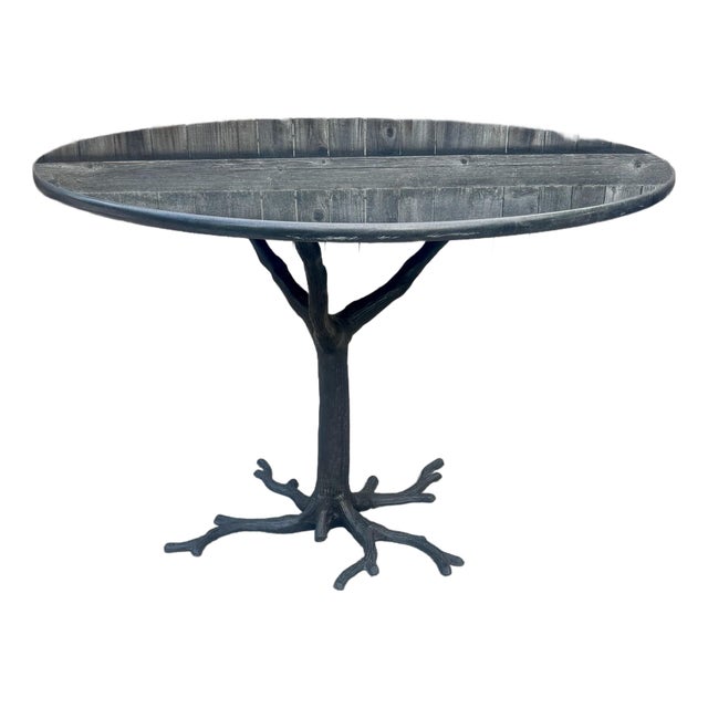 Global Views “Faux Bois” Dining Table For Sale