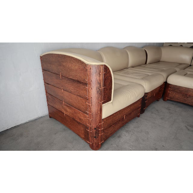 2000 - 2009 7 Piece Moorea Modular Sectional Sofa by Pacific Green For Sale - Image 5 of 8