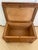 Vintage Small Table Top Chest Trunk Wooden Box With Inlay Trim For Sale - Image 4 of 12