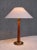 Wood Harald Notini attributed Table Lamp in Elm and Brass by Böhlmarks, Sweden, 1940s For Sale - Image 7 of 13