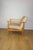 Beige Vintage Loft Lounge Chair in Light Beige Velvet Upholstery and Beech, 1970 For Sale - Image 8 of 10