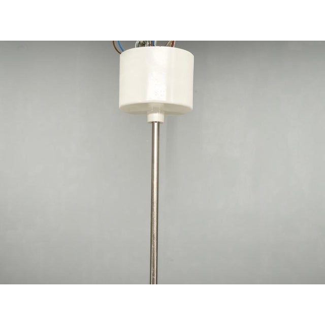 Metal Czech Space Age UFO Pendant Lights, 1960s, Set of 2 For Sale - Image 7 of 12